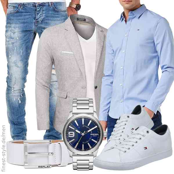 Top herren-Outfit im Finest-Trend-Style für ein selbstbewusstes Modegefühl mit tollen Produkten von COOFANDY,Tommy Jeans,Amaci&Sons,Diesel,Replay,Tommy Hilfiger