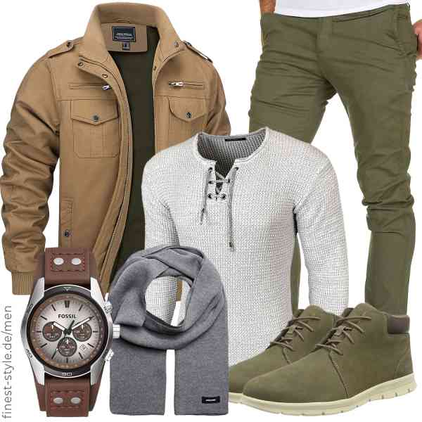 Top herren-Outfit im Finest-Trend-Style für ein selbstbewusstes Modegefühl mit tollen Produkten von TACVASEN,Baxboy,Amaci&Sons,Fossil,JACK & JONES,Timberland