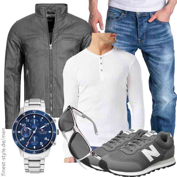 Top herren-Outfit im Finest-Trend-Style für ein selbstbewusstes Modegefühl mit tollen Produkten von Indicode,Levi's,Amaci&Sons,Tommy Hilfiger,møtekul,New Balance