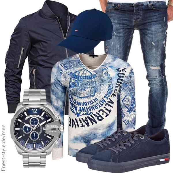 Top herren-Outfit im Finest-Trend-Style für ein selbstbewusstes Modegefühl mit tollen Produkten von KEFITEVD,R-Neal,Amaci&Sons,Diesel,Tommy Hilfiger,Tommy Hilfiger