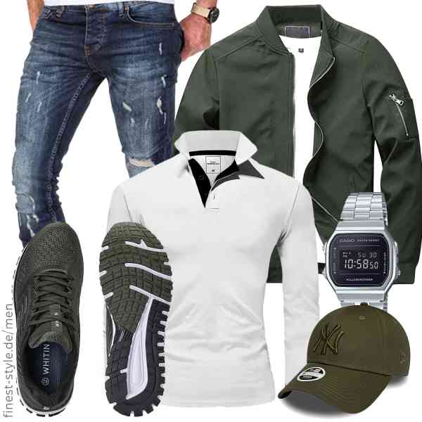 Top herren-Outfit im Finest-Trend-Style für ein selbstbewusstes Modegefühl mit tollen Produkten von KEFITEVD,Amaci&Sons,Amaci&Sons,CASIO,New Era,WHITIN