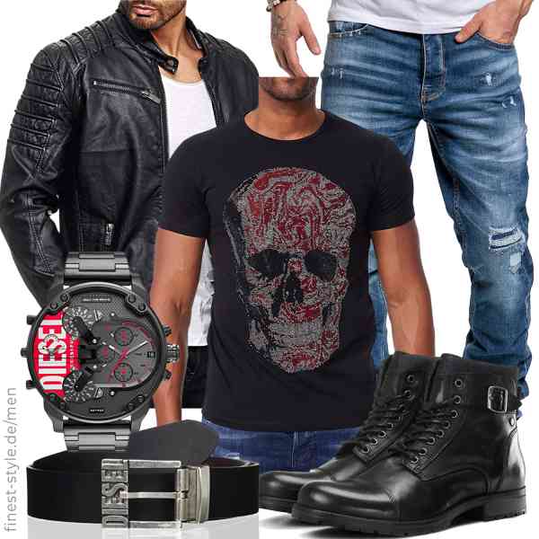 Top herren-Outfit im Finest-Trend-Style für ein selbstbewusstes Modegefühl mit tollen Produkten von Redbridge,DENIMHOUSE,Amaci&Sons,Diesel,Diesel,JACK & JONES