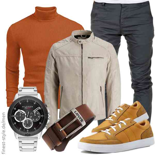 Top herren-Outfit im Finest-Trend-Style für ein selbstbewusstes Modegefühl mit tollen Produkten von JACK & JONES,COOFANDY,Amaci&Sons,Tommy Hilfiger,Levi's,Timberland