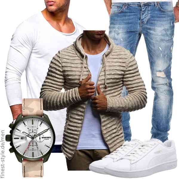 Top herren-Outfit im Finest-Trend-Style für ein selbstbewusstes Modegefühl mit tollen Produkten von Leif Nelson,Rello & Reese,Amaci&Sons,Diesel,PUMA