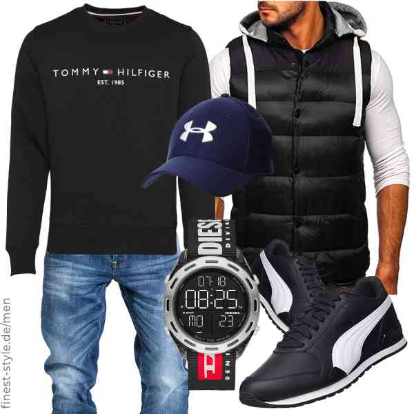 Top herren-Outfit im Finest-Trend-Style für ein selbstbewusstes Modegefühl mit tollen Produkten von BOLF,Tommy Hilfiger,Amaci&Sons,Diesel,Under Armour,PUMA