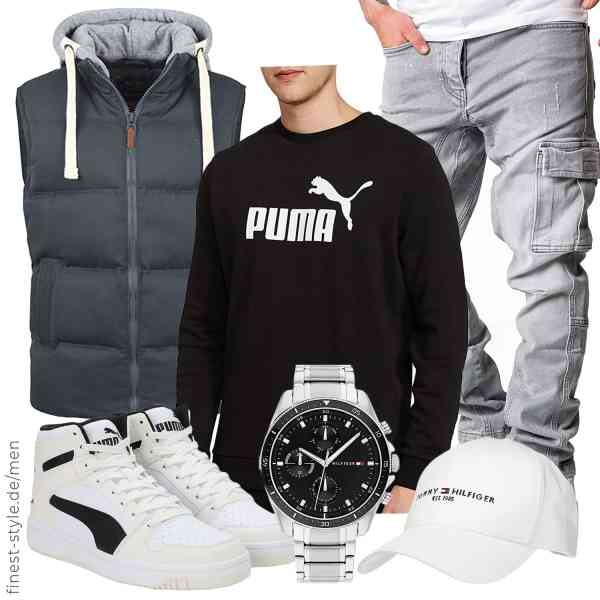 Top herren-Outfit im Finest-Trend-Style für ein selbstbewusstes Modegefühl mit tollen Produkten von b BLEND,PUMA,Amaci&Sons,Tommy Hilfiger,Tommy Hilfiger,PUMA