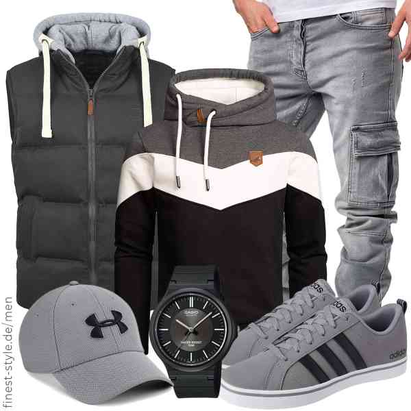 Top herren-Outfit im Finest-Trend-Style für ein selbstbewusstes Modegefühl mit tollen Produkten von b BLEND,Amaci&Sons,Amaci&Sons,Casio,Under Armour,adidas