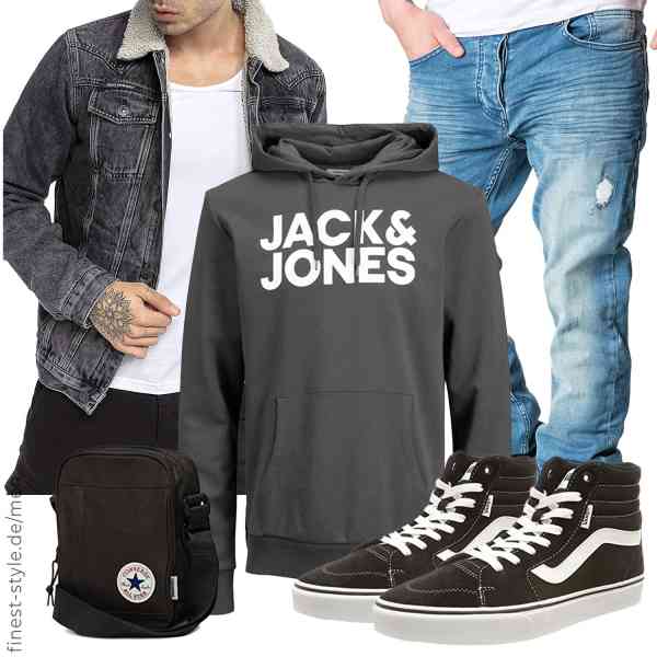 Top herren-Outfit im Finest-Trend-Style für ein selbstbewusstes Modegefühl mit tollen Produkten von Redbridge,JACK & JONES,Amaci&Sons,Converse,Vans