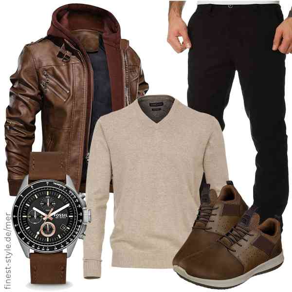 Top herren-Outfit im Finest-Trend-Style für ein selbstbewusstes Modegefühl mit tollen Produkten von FEDTOSING,CASAMODA,Amaci&Sons,Fossil,Skechers