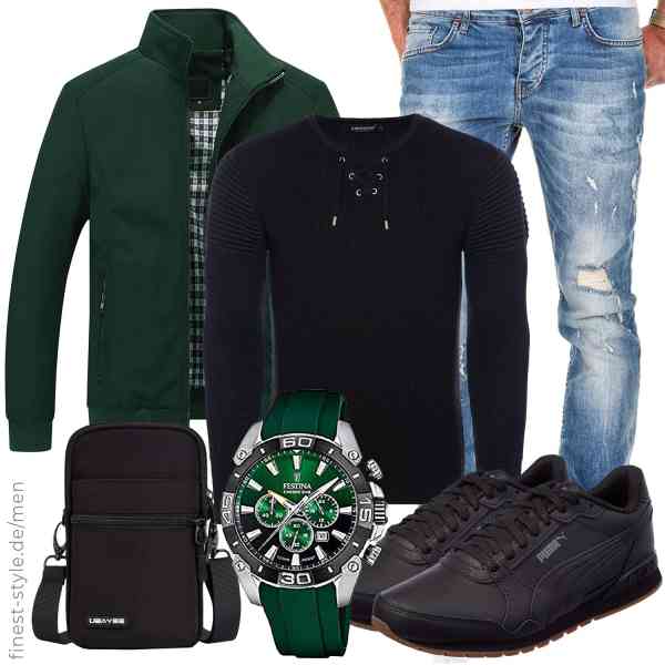 Top herren-Outfit im Finest-Trend-Style für ein selbstbewusstes Modegefühl mit tollen Produkten von YOUTHUP,Carisma,Amaci&Sons,Festina,UBAYEE,PUMA