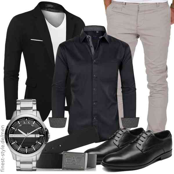 Top herren-Outfit im Finest-Trend-Style für ein selbstbewusstes Modegefühl mit tollen Produkten von COOFANDY,siliteelon,Amaci&Sons,Armani Exchange,Emporio Armani,Bruno Marc