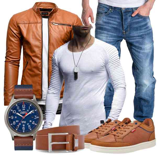 Top herren-Outfit im Finest-Trend-Style für ein selbstbewusstes Modegefühl mit tollen Produkten von Crone,Leif Nelson,Amaci&Sons,,BOSS,Levi's