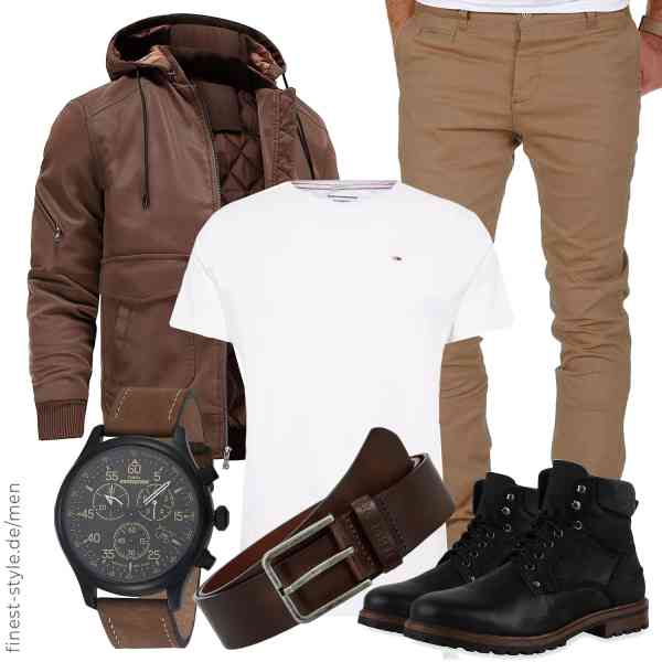 Top herren-Outfit im Finest-Trend-Style für ein selbstbewusstes Modegefühl mit tollen Produkten von CARWORNIC,Tommy Hilfiger,Amaci&Sons,Timex,TOM TAILOR Denim,SCARPE VITA