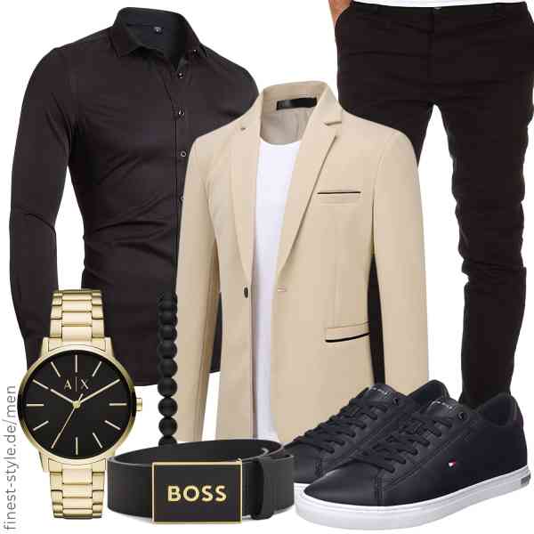 Top herren-Outfit im Finest-Trend-Style für ein selbstbewusstes Modegefühl mit tollen Produkten von Allthemen,INFLATION,Amaci&Sons,Armani Exchange,BOSS,Tommy Hilfiger