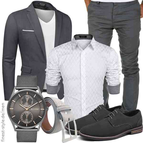 Top herren-Outfit im Finest-Trend-Style für ein selbstbewusstes Modegefühl mit tollen Produkten von COOFANDY,COOFANDY,Amaci&Sons,Skagen,Brazil Lederwaren,Bruno Marc