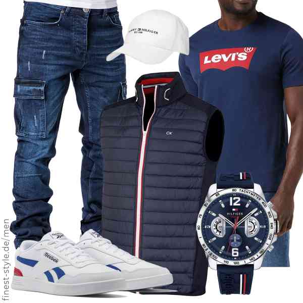 Top herren-Outfit im Finest-Trend-Style für ein selbstbewusstes Modegefühl mit tollen Produkten von Calvin Klein,Levi's,Amaci&Sons,Tommy Hilfiger,Tommy Hilfiger,Reebok