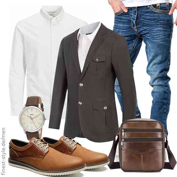 Top herren-Outfit im Finest-Trend-Style für ein selbstbewusstes Modegefühl mit tollen Produkten von PaulJones,JACK & JONES,Amaci&Sons,Fossil,MANNUOSI,Bruno Marc