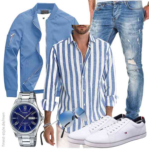 Top herren-Outfit im Finest-Trend-Style für ein selbstbewusstes Modegefühl mit tollen Produkten von KEFITEVD,Meilicloth,Amaci&Sons,Casio,wearPro,Tommy Hilfiger