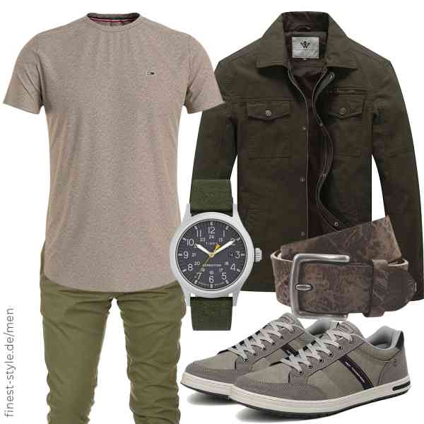 Top herren-Outfit im Finest-Trend-Style für ein selbstbewusstes Modegefühl mit tollen Produkten von WenVen,Tommy Jeans,Amaci&Sons,Timex,LINDENMANN,AX BOXING