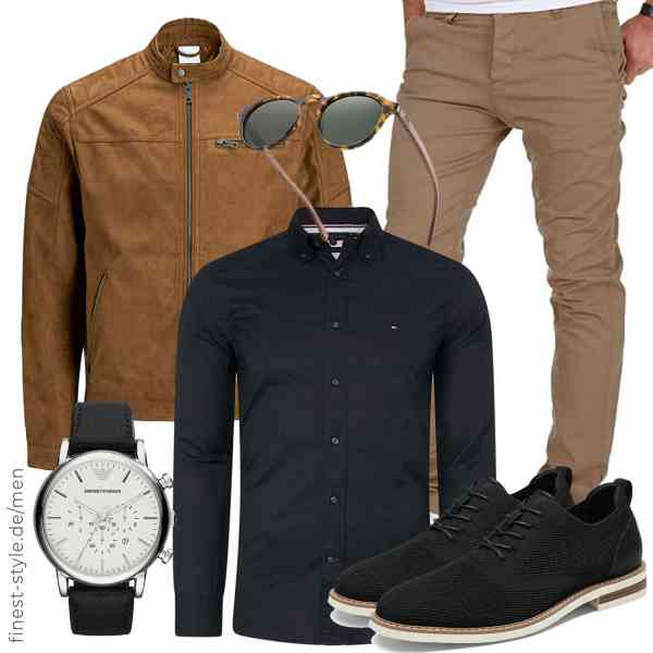 Top herren-Outfit im Finest-Trend-Style für ein selbstbewusstes Modegefühl mit tollen Produkten von JACK & JONES,Tommy Jeans,Amaci&Sons,Emporio Armani,Amexi,Bruno Marc