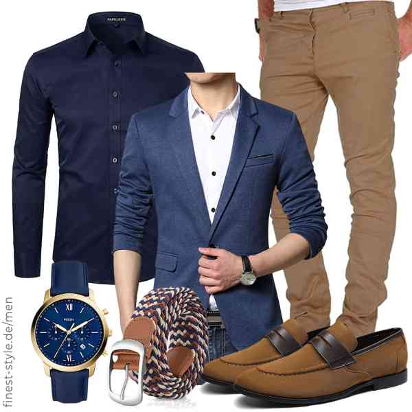 Top herren-Outfit im Finest-Trend-Style für ein selbstbewusstes Modegefühl mit tollen Produkten von Nemopter,PARKLEES,Amaci&Sons,Fossil,XZQTIVE,Bruno Marc