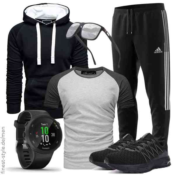 Top herren-Outfit im Finest-Trend-Style für ein selbstbewusstes Modegefühl mit tollen Produkten von Amaci&Sons,Amaci&Sons,adidas,Garmin,Perfectmiaoxuan,SOLLOMENSI