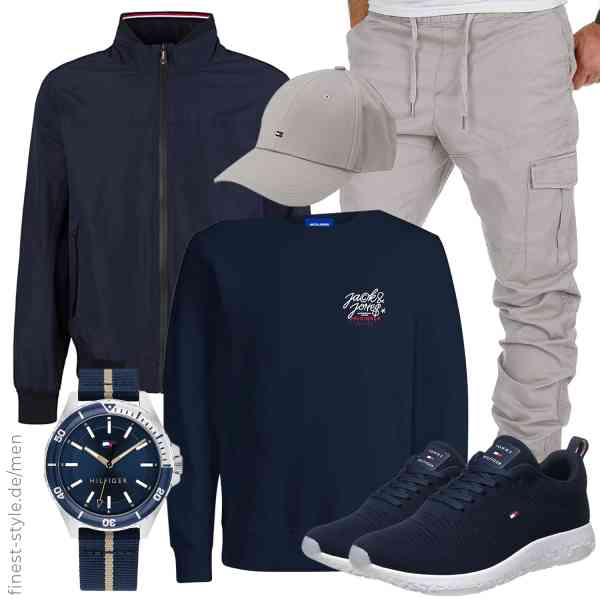 Top herren-Outfit im Finest-Trend-Style für ein selbstbewusstes Modegefühl mit tollen Produkten von TOM TAILOR,JACK & JONES,Amaci&Sons,Tommy Hilfiger,Tommy Hilfiger,Tommy Hilfiger