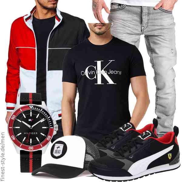 Top herren-Outfit im Finest-Trend-Style für ein selbstbewusstes Modegefühl mit tollen Produkten von LEGRANCE,Calvin Klein Jeans,Amaci&Sons,Tommy Hilfiger,Oblack,PUMA