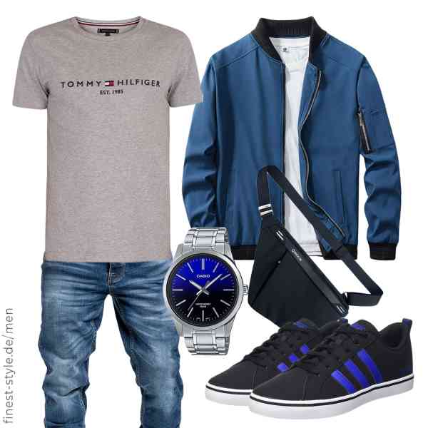 Top herren-Outfit im Finest-Trend-Style für ein selbstbewusstes Modegefühl mit tollen Produkten von URBANFIND,Tommy Hilfiger,Amaci&Sons,Casio,BROADREAM,adidas