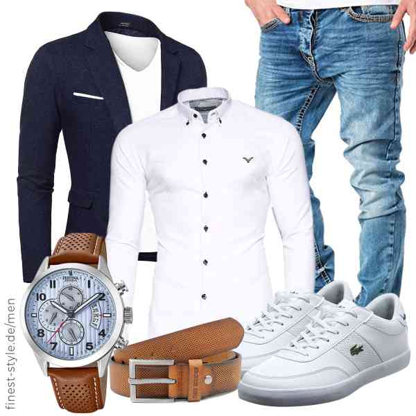 Top herren-Outfit im Finest-Trend-Style für ein selbstbewusstes Modegefühl mit tollen Produkten von COOFANDY,Kayhan,Amaci&Sons,Festina,Redbridge,Lacoste