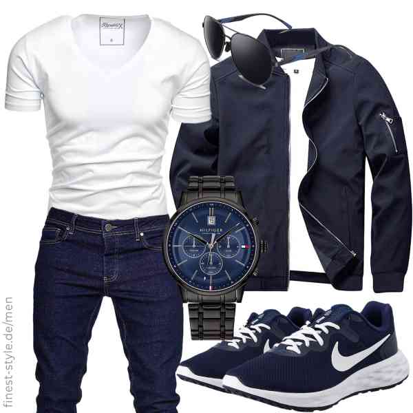 Top herren-Outfit im Finest-Trend-Style für ein selbstbewusstes Modegefühl mit tollen Produkten von KEFITEVD,REPUBLIX,MERISH,Tommy Hilfiger,CGID,Nike