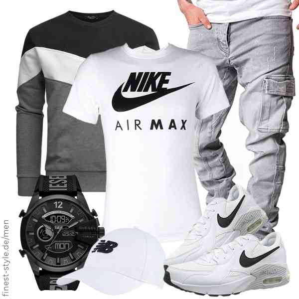 Top herren-Outfit im Finest-Trend-Style für ein selbstbewusstes Modegefühl mit tollen Produkten von Amaci&Sons,Nike,Amaci&Sons,Diesel,New Balance,Nike