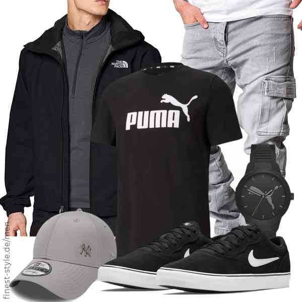 Top herren-Outfit im Finest-Trend-Style für ein selbstbewusstes Modegefühl mit tollen Produkten von THE NORTH FACE,PUMA,Amaci&Sons,PUMA,New Era,Nike