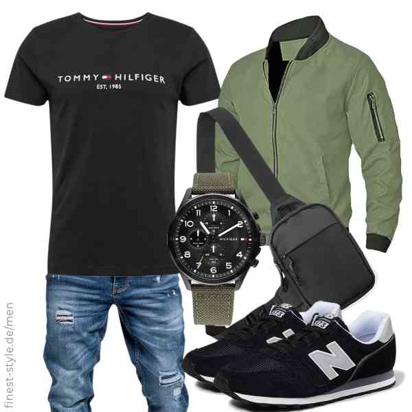 Top herren-Outfit im Finest-Trend-Style für ein selbstbewusstes Modegefühl mit tollen Produkten von zuoxiangru,Tommy Hilfiger,Amaci&Sons,Tommy Hilfiger,DONGKER,New Balance