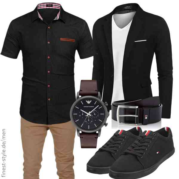 Top herren-Outfit im Finest-Trend-Style für ein selbstbewusstes Modegefühl mit tollen Produkten von COOFANDY,COOFANDY,Amaci&Sons,Emporio Armani,Tommy Hilfiger,Tommy Hilfiger