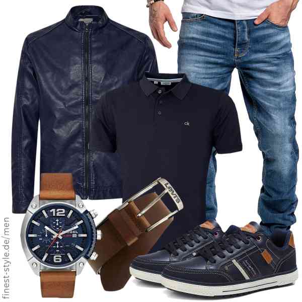 Top herren-Outfit im Finest-Trend-Style für ein selbstbewusstes Modegefühl mit tollen Produkten von b BLEND,Calvin Klein,Amaci&Sons,Diesel,Levi's,ARRIGO BELLO