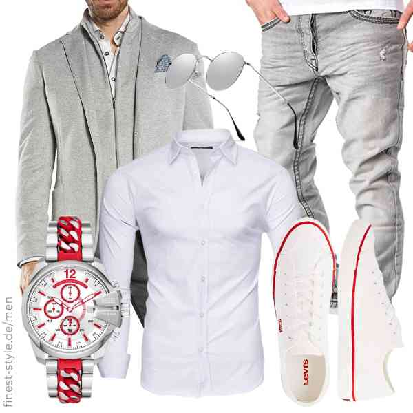 Top herren-Outfit im Finest-Trend-Style für ein selbstbewusstes Modegefühl mit tollen Produkten von engbers,Kayhan,Amaci&Sons,Diesel,kennifer,Levi's