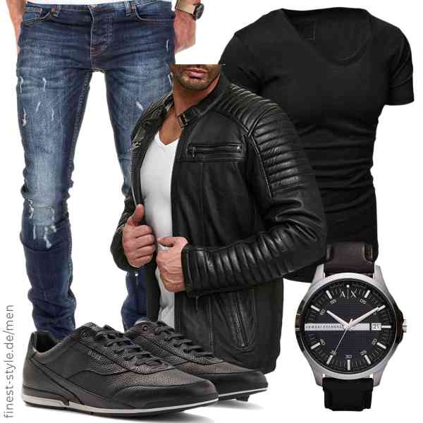 Top herren-Outfit im Finest-Trend-Style für ein selbstbewusstes Modegefühl mit tollen Produkten von Redbridge ,REPUBLIX,Amaci&Sons,Armani Exchange,BOSS