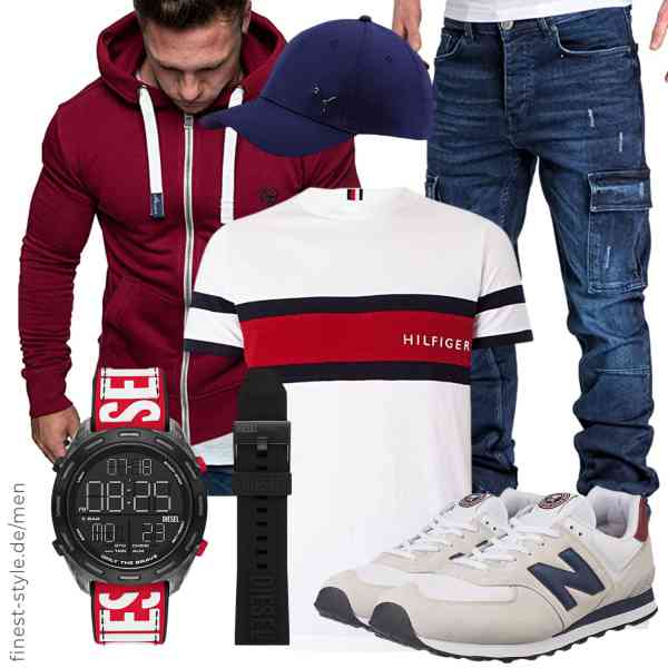 Top herren-Outfit im Finest-Trend-Style für ein selbstbewusstes Modegefühl mit tollen Produkten von Amaci&Sons,Tommy Hilfiger,Amaci&Sons,Diesel,PUMA,New Balance