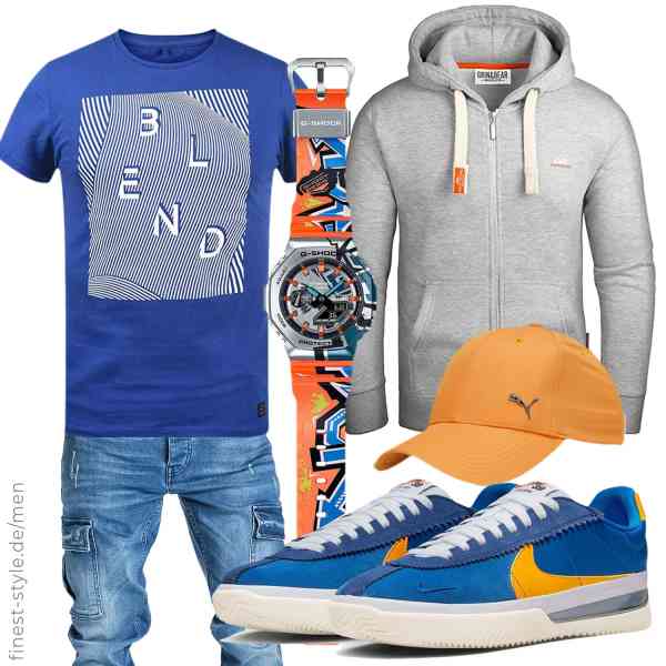 Top herren-Outfit im Finest-Trend-Style für ein selbstbewusstes Modegefühl mit tollen Produkten von Grin&Bear,b BLEND,Amaci&Sons,Casio,PUMA,Nike