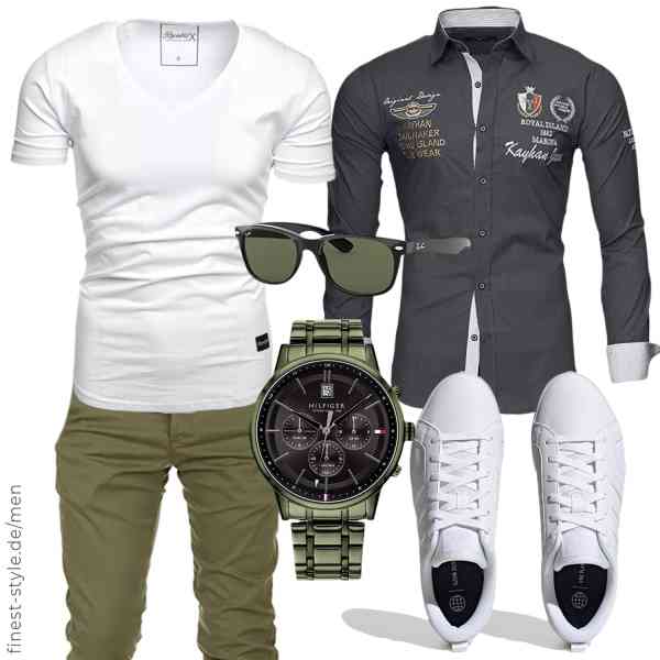 Top herren-Outfit im Finest-Trend-Style für ein selbstbewusstes Modegefühl mit tollen Produkten von Kayhan,REPUBLIX,Amaci&Sons,Ray-Ban,Tommy Hilfiger,adidas