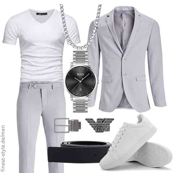 Top herren-Outfit im Finest-Trend-Style für ein selbstbewusstes Modegefühl mit tollen Produkten von JACK & JONES,Amaci&Sons,Emporio Armani,BOSS,PROSTEEL,Hawkwell