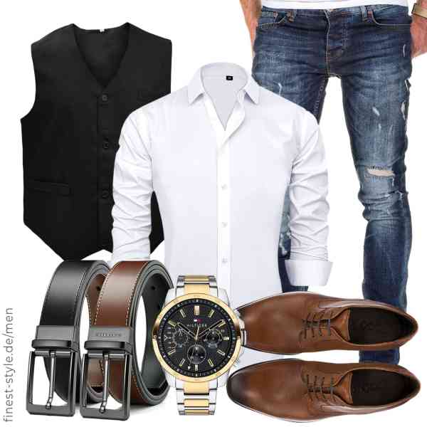 Top herren-Outfit im Finest-Trend-Style für ein selbstbewusstes Modegefühl mit tollen Produkten von TopTie,J.VER,Amaci&Sons,Tommy Hilfiger,CHAOREN,ECCO