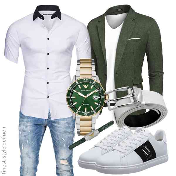 Top herren-Outfit im Finest-Trend-Style für ein selbstbewusstes Modegefühl mit tollen Produkten von COOFANDY,Kayhan,Amaci&Sons,Emporio Armani,3ZHIYI,Armani Exchange