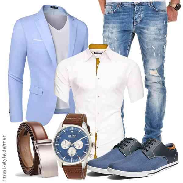 Top herren-Outfit im Finest-Trend-Style für ein selbstbewusstes Modegefühl mit tollen Produkten von COOFANDY,Kayhan,Amaci&Sons,BOSS,TANGCHAO,Bruno Marc