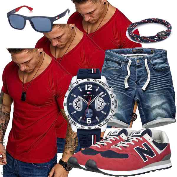 Top herren-Outfit im Finest-Trend-Style für ein selbstbewusstes Modegefühl mit tollen Produkten von Amaci&Sons,Amaci&Sons,Tommy Hilfiger,Wind Passion,Tommy Hilfiger,New Balance