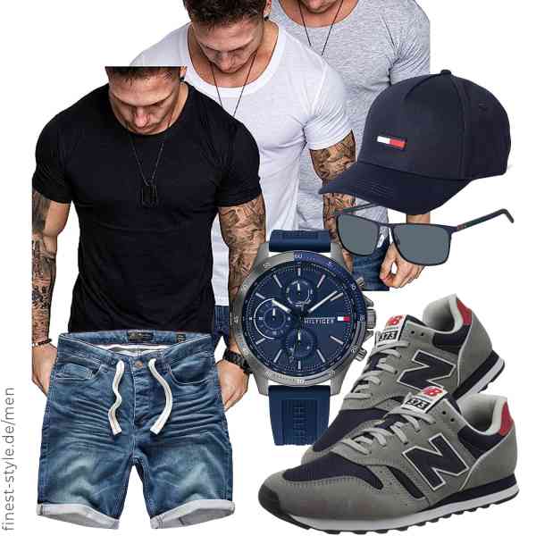 Top herren-Outfit im Finest-Trend-Style für ein selbstbewusstes Modegefühl mit tollen Produkten von Amaci&Sons,Amaci&Sons,Tommy Hilfiger,Tommy Jeans,Tommy Hilfiger,New Balance