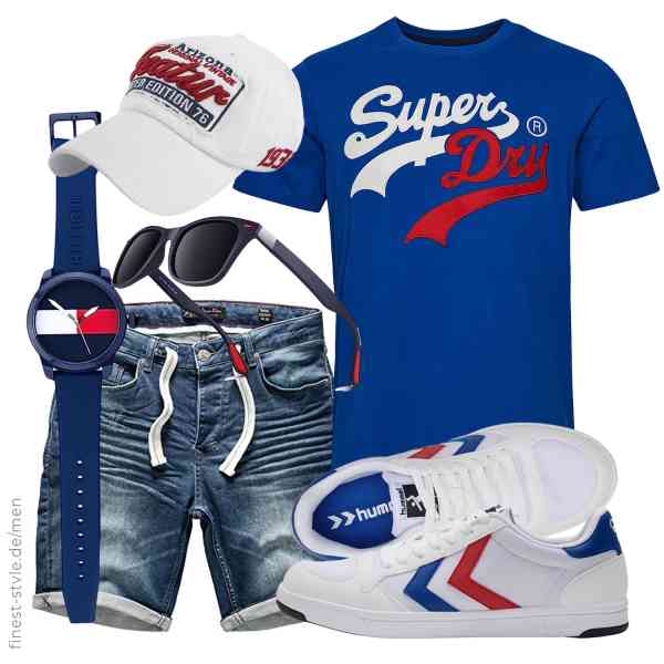 Top herren-Outfit im Finest-Trend-Style für ein selbstbewusstes Modegefühl mit tollen Produkten von Superdry,Amaci&Sons,Tommy Hilfiger,HUGO BOSS,LINVO,hummel