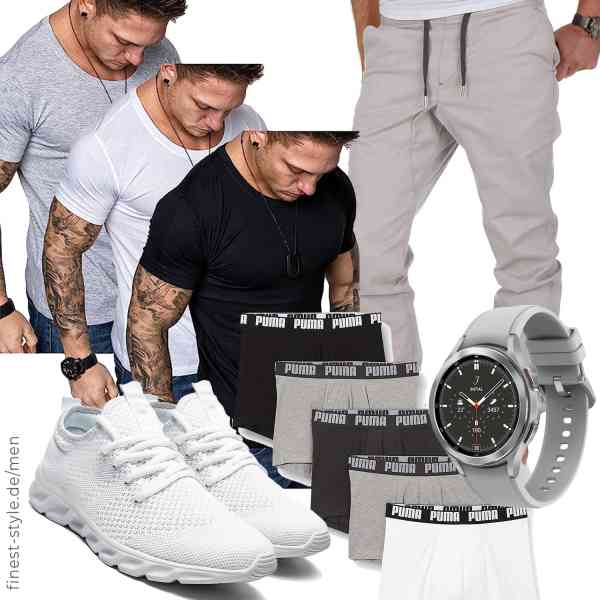 Top herren-Outfit im Finest-Trend-Style für ein selbstbewusstes Modegefühl mit tollen Produkten von Amaci&Sons,Amaci&Sons,Samsung,PUMA,EGMPDA