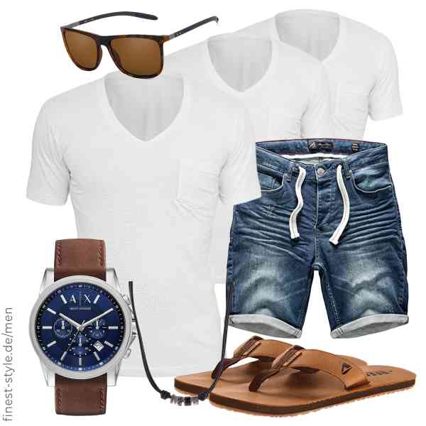 Top herren-Outfit im Finest-Trend-Style für ein selbstbewusstes Modegefühl mit tollen Produkten von Amaci&Sons,Amaci&Sons,Armani Exchange,ZENOTTIC,Fossil,Reef